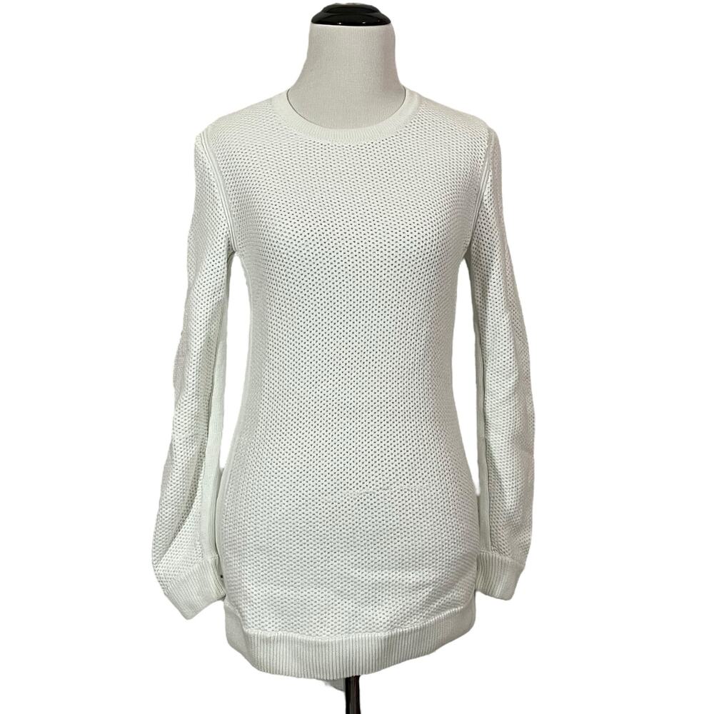 Rag & Bone/Jean Cotton Knit Crewneck Sweater - White - XS